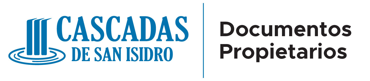 Logo Cascadas de San Isidro Documentos Propietarios